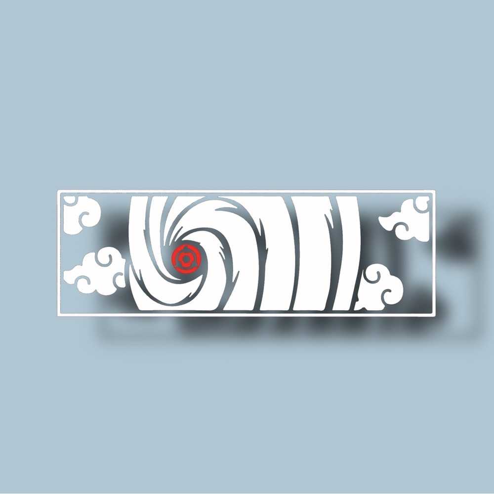 Naruto Obito Sharingan Vinyl Decal Laptop Sticker Car Decal